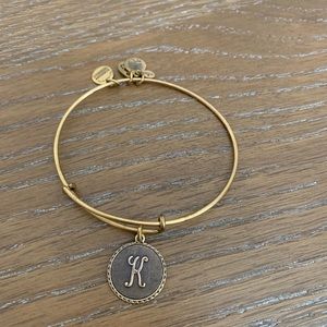 Alex and Ani K charm energy bangle bracelet